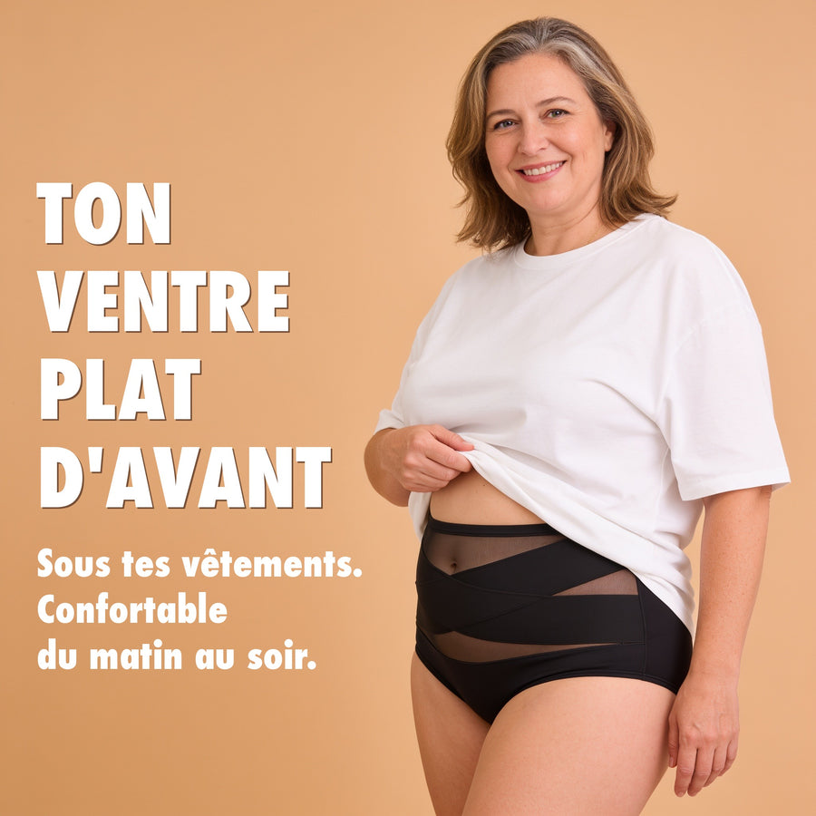 L'Étreinte, culotte gainante à bande croisée